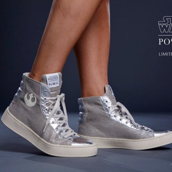 Po-Zu Star Wars Limited Edition Silver Resistance Sneakers - EU 38 (No. 82/1000) - Picture 3 of 12
